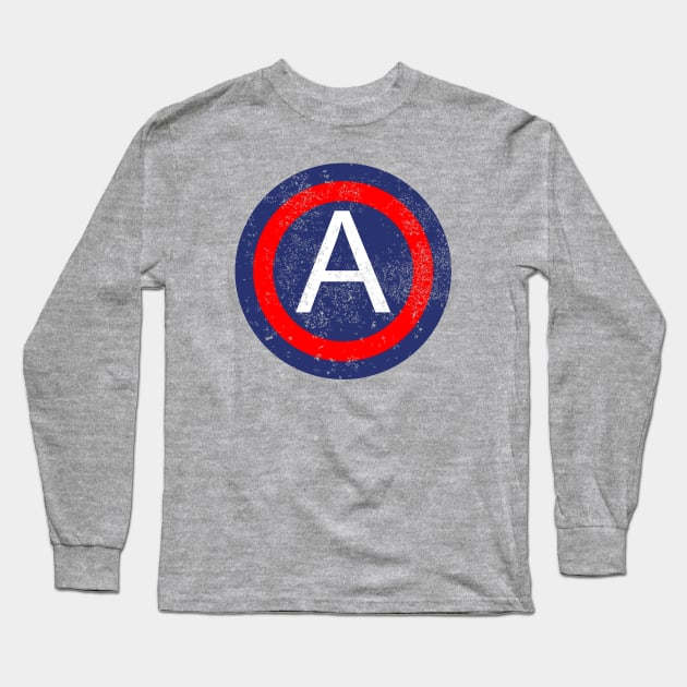 Third Army Patch (distressed) Long Sleeve T-Shirt by TCP